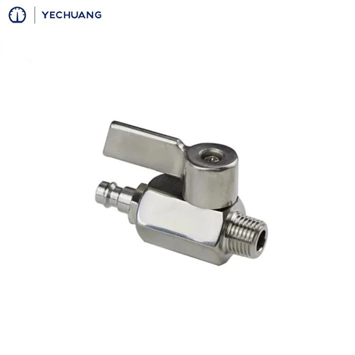 Bsp-Thread-Nipple-Needle-Male-Female-Stainless-Steel-304-Sanitary-Mini-Ball-Valve-1-4-PN63
