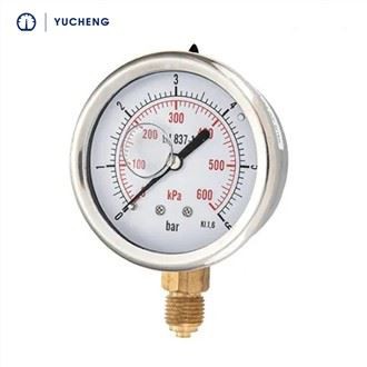 Χαμηλότερος μετρητής πίεσης σύνδεσης 0-80PSI